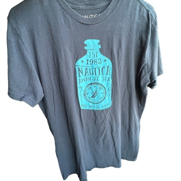 nautica Men’s T-shirt Blue Sz Medium - Picture 3 of 4